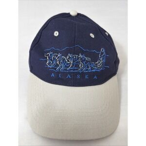 Alaska Embroidered Blue Adjustable StrapBack Baseball Hat Cap One Size Fits Most